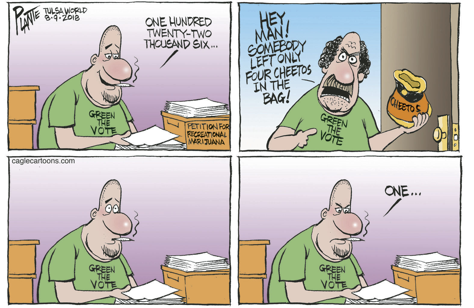 Bruce Plante Cartoon: Green the Count